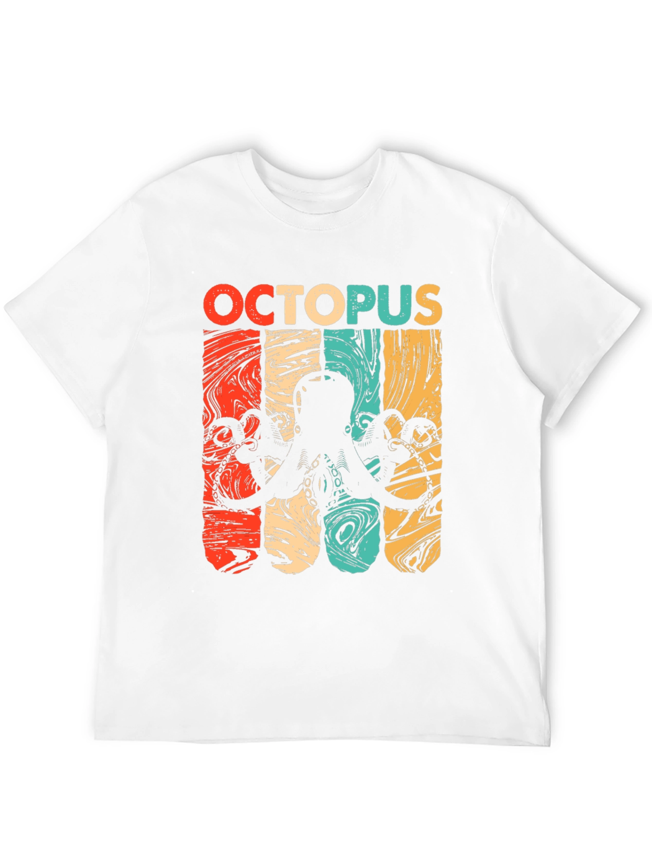 Retro Octopus Graphic T-Shirt - Cool Marine Life Tee