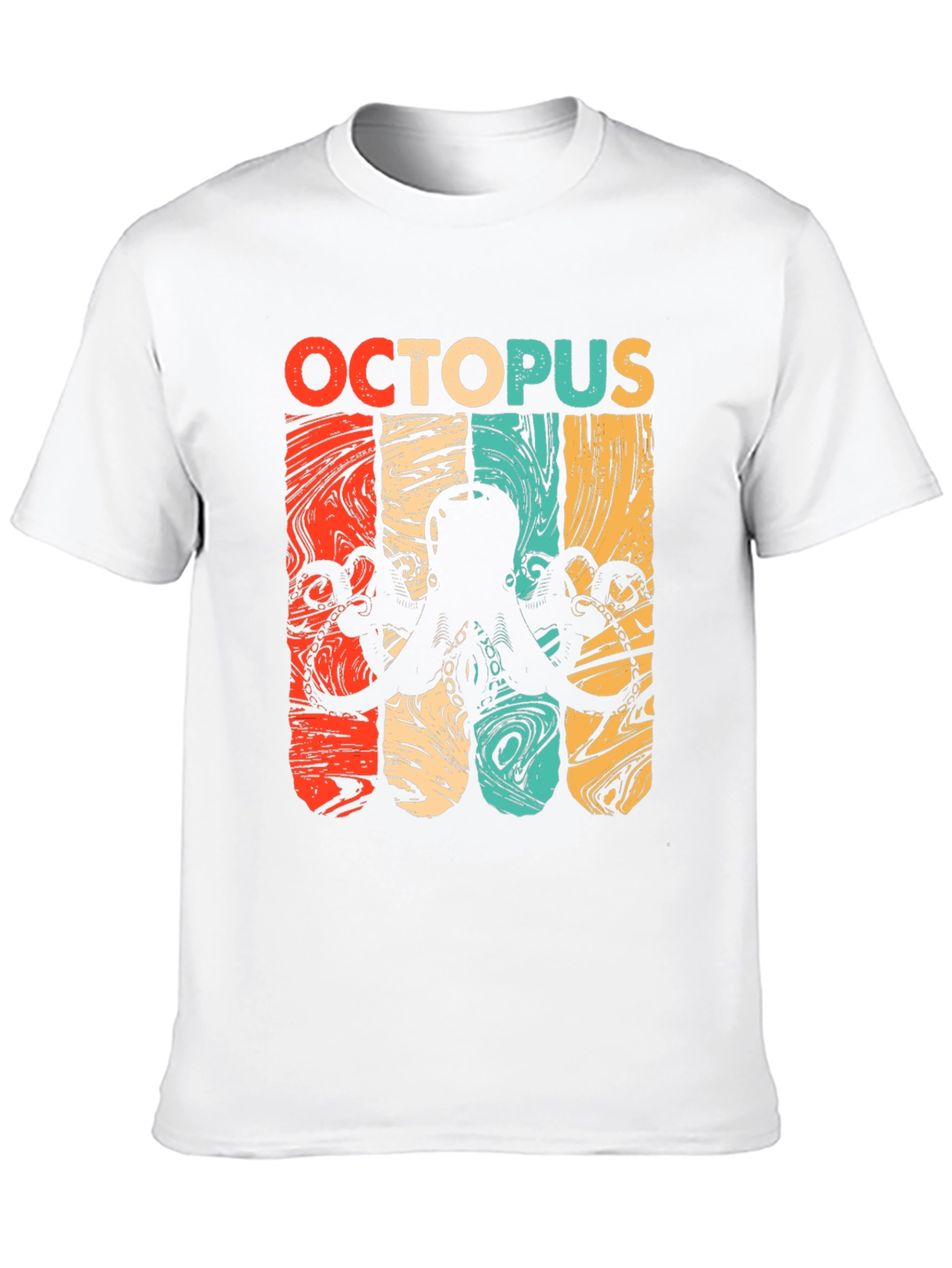 Retro Octopus Graphic T-Shirt - Cool Marine Life Tee