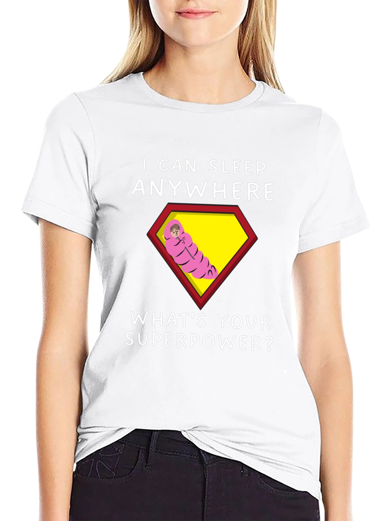 I Can Sleep Anywhere T-Shirt - Superpower Tee