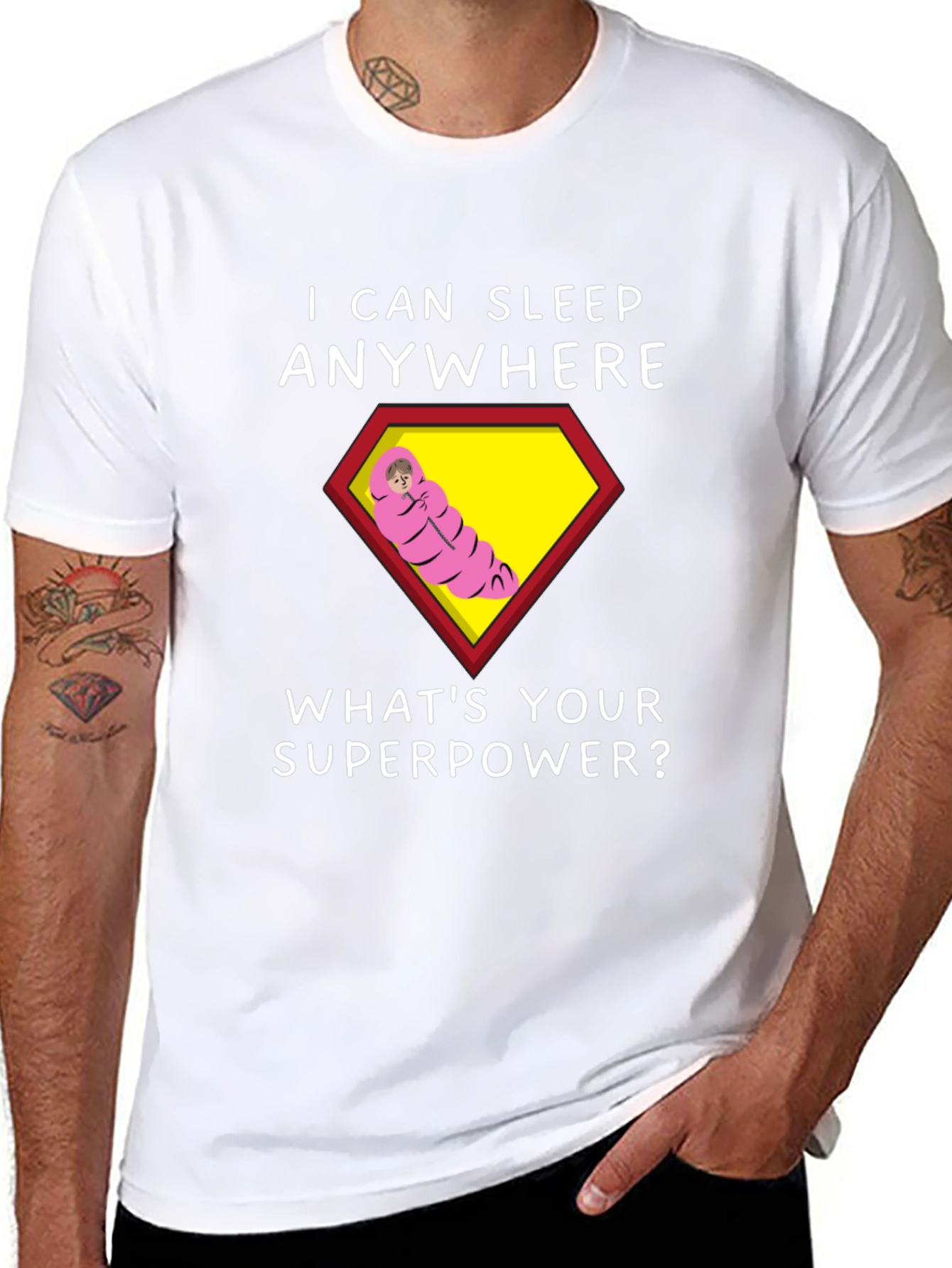 I Can Sleep Anywhere T-Shirt - Superpower Tee