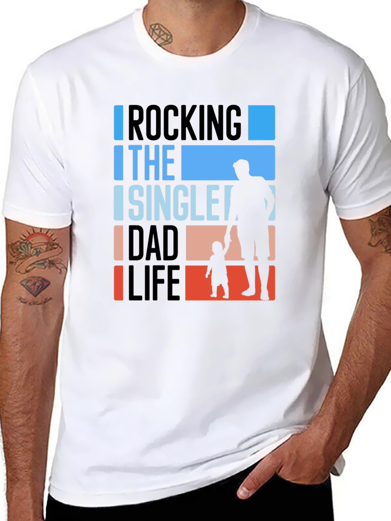 Rocking The Single Dad Life Graphic Tee