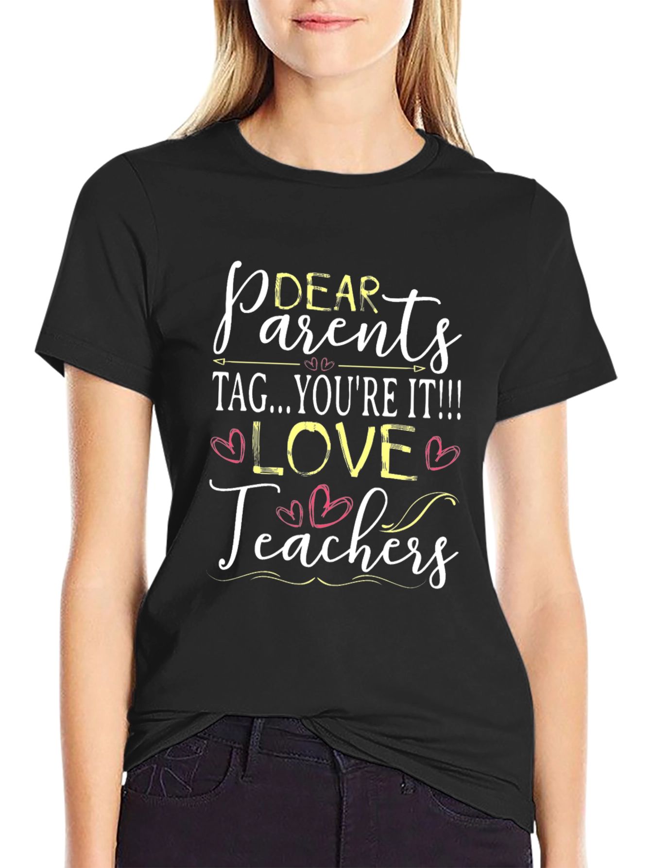 Dear Parents Love Teachers Graphic T-Shirt