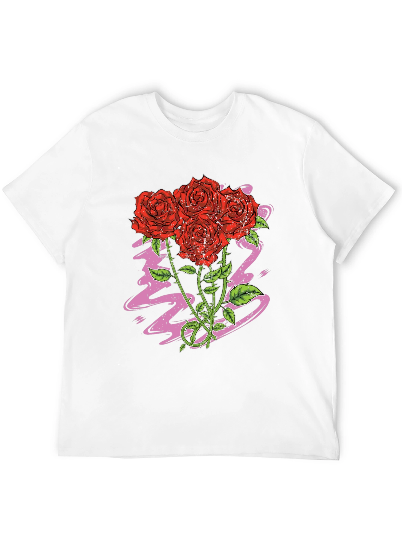 Rose Graphic Tee - Classic Black