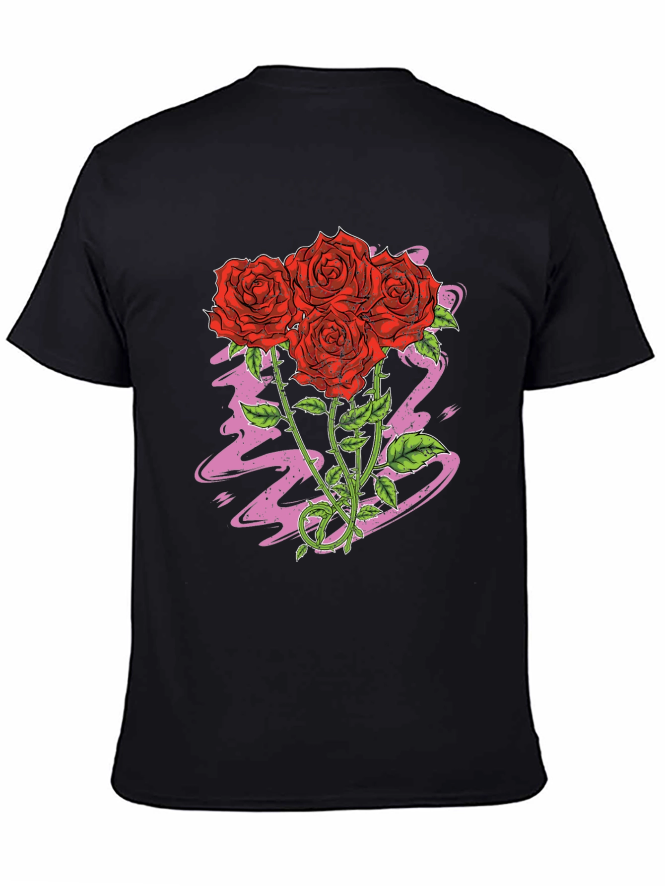Rose Graphic Tee - Classic Black