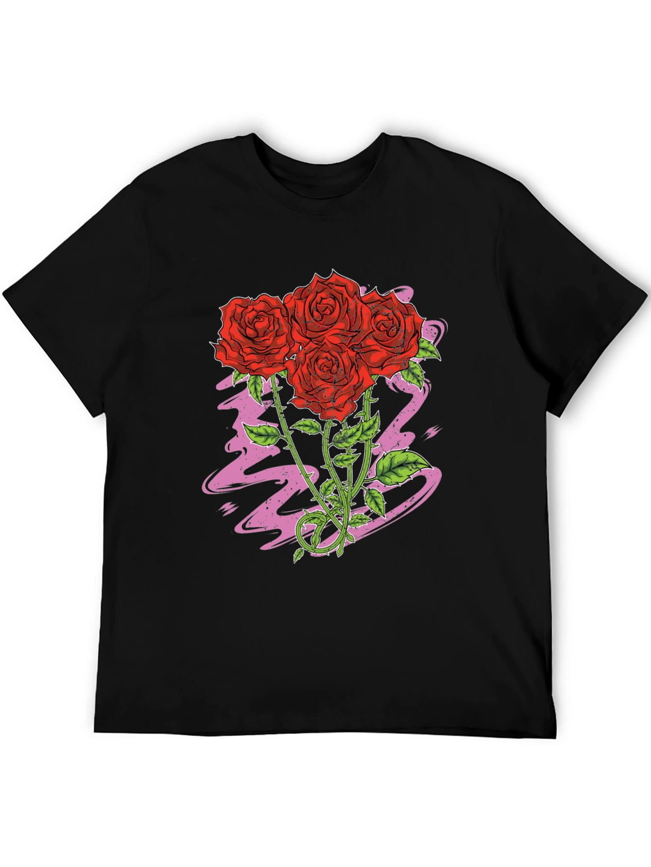 Rose Graphic Tee - Classic Black
