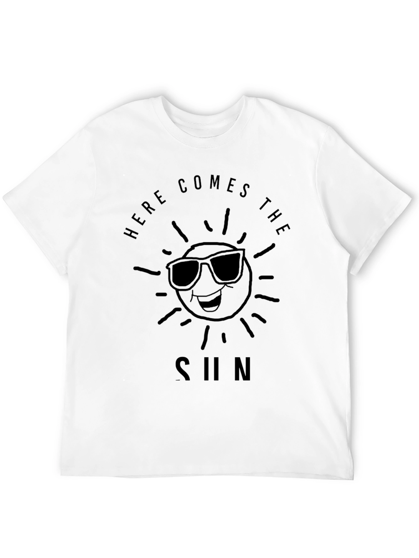 Here Comes The Sun Graphic Tee - Black