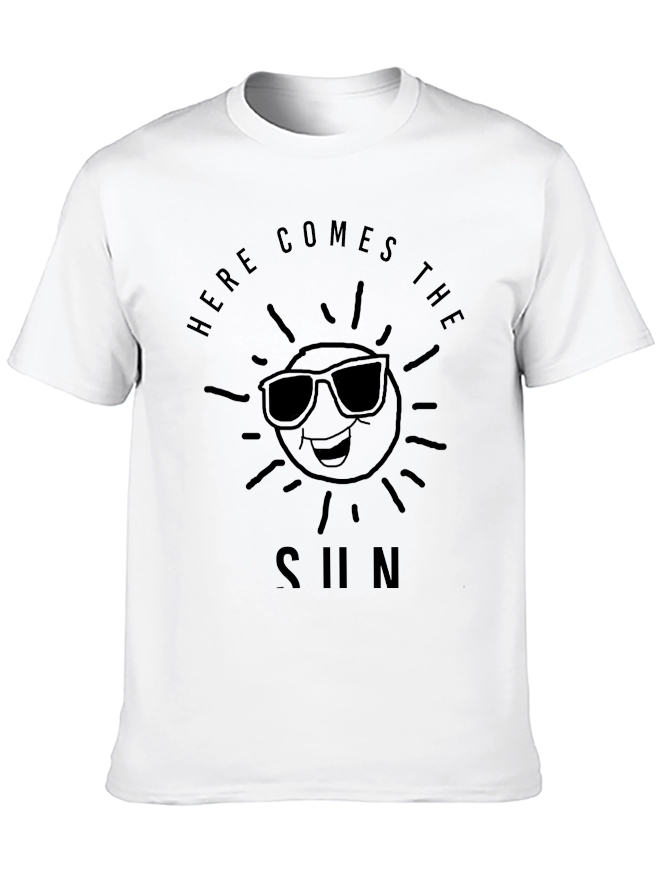 Here Comes The Sun Graphic Tee - Black