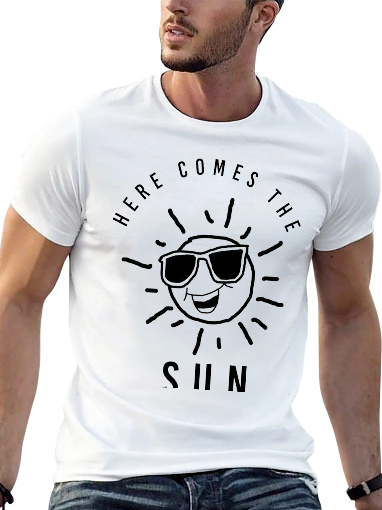Here Comes The Sun Graphic Tee - Black