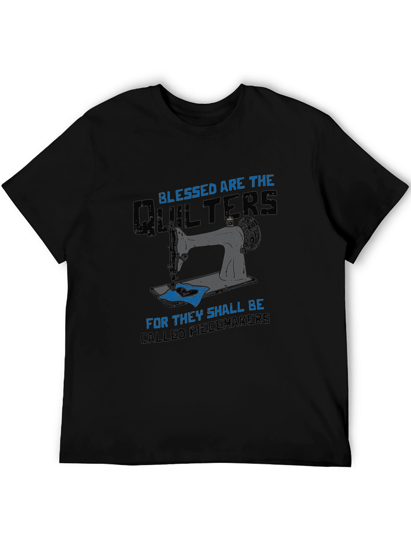 Blessed Quilters T-Shirt Sewing Machine Tee