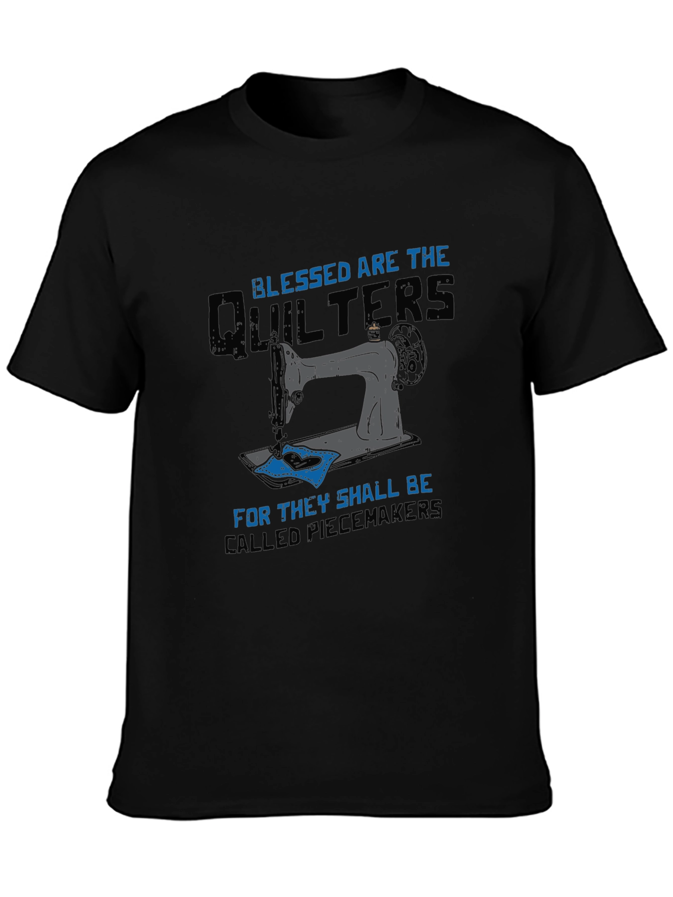 Blessed Quilters T-Shirt Sewing Machine Tee