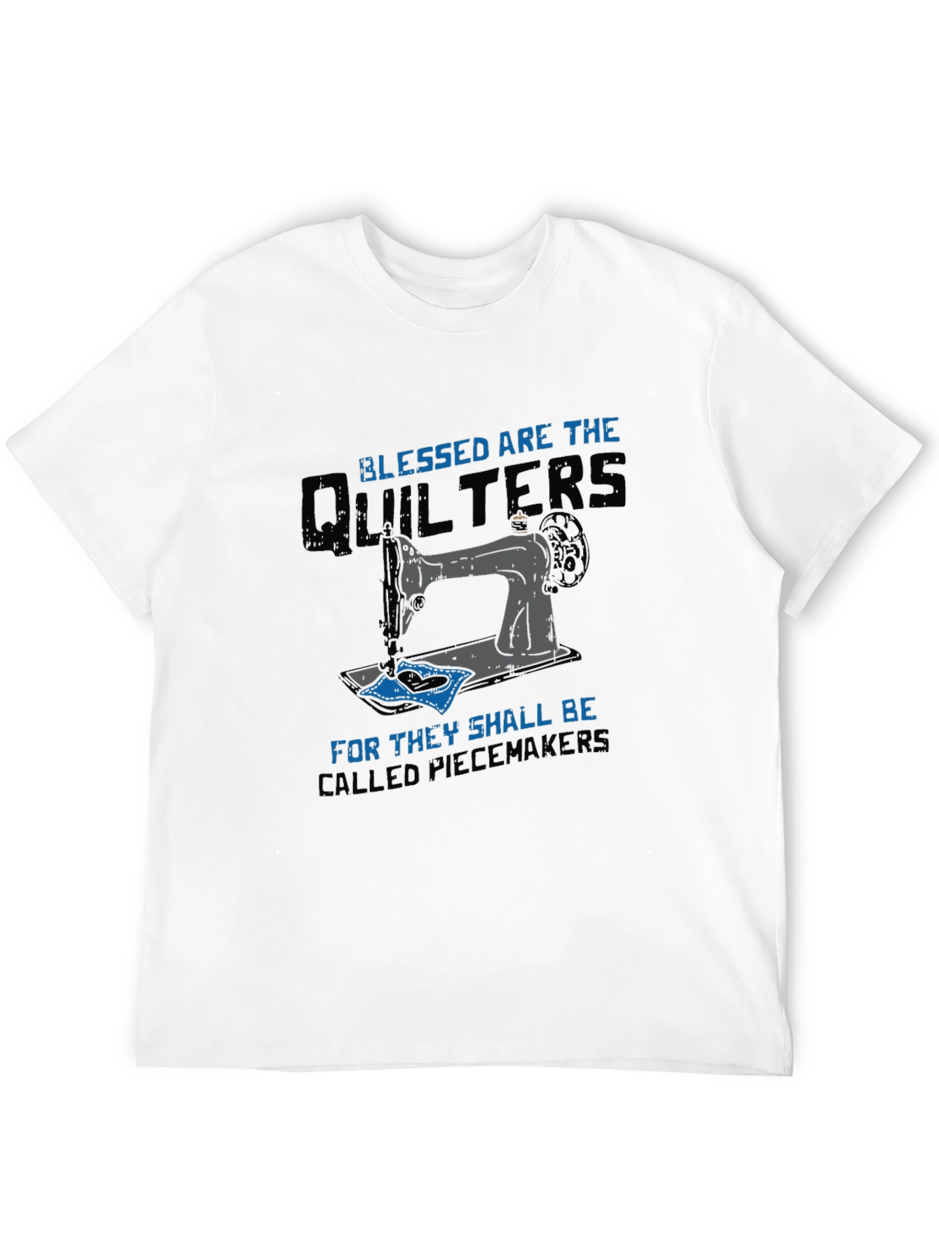 Blessed Quilters T-Shirt Sewing Machine Tee