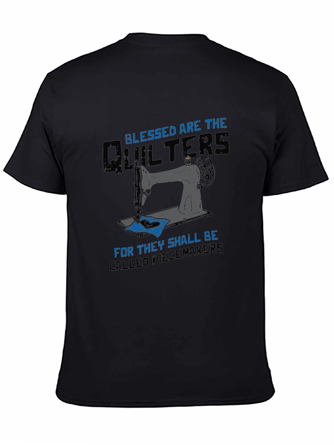 Blessed Quilters T-Shirt Sewing Machine Tee