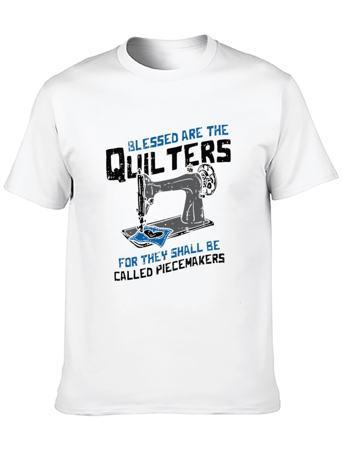 Blessed Quilters T-Shirt Sewing Machine Tee