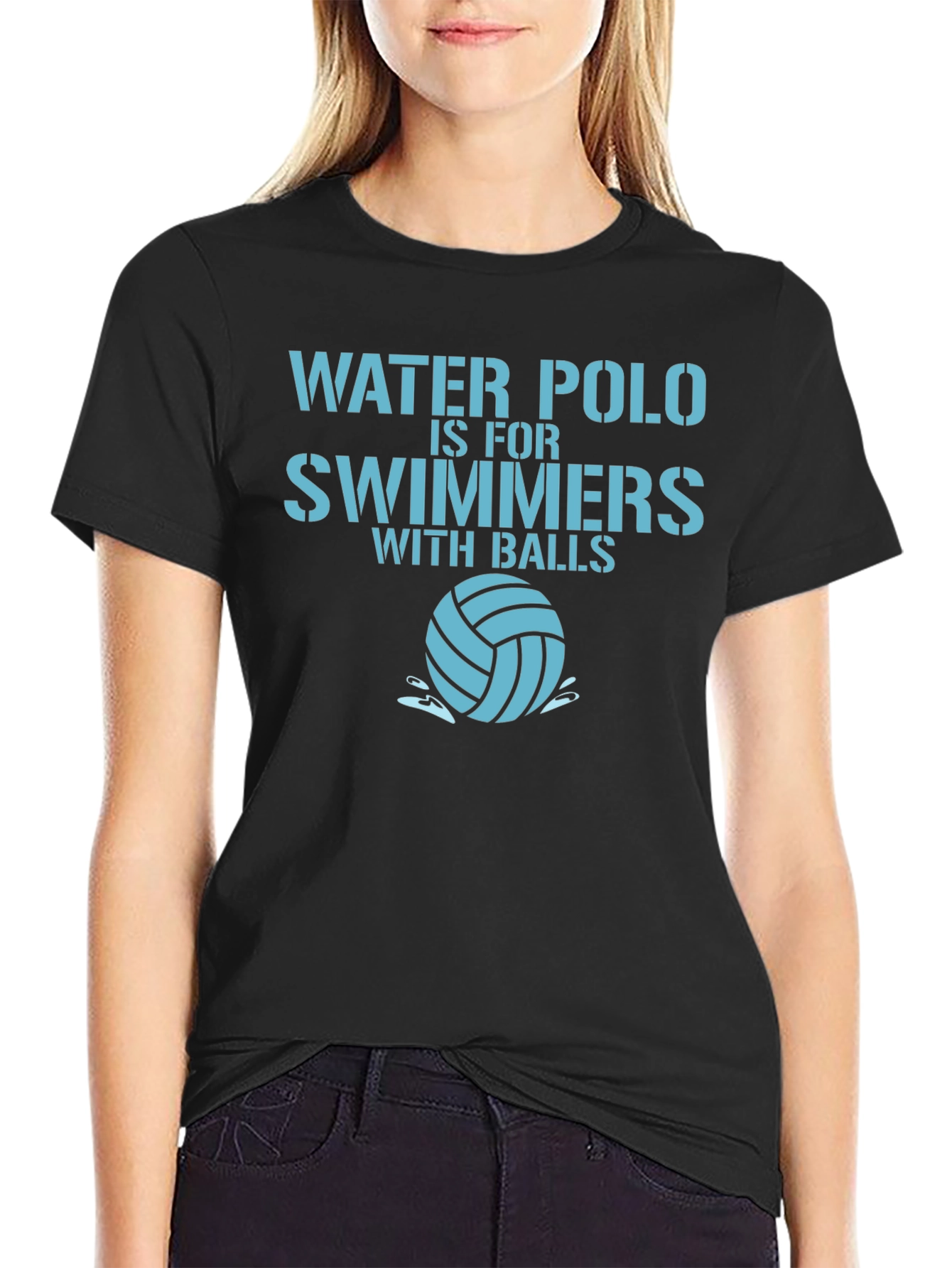 Water Polo Swimmers with Balls T-Shirt