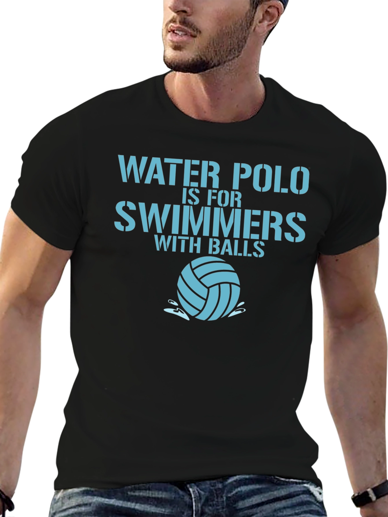 Water Polo Swimmers with Balls T-Shirt