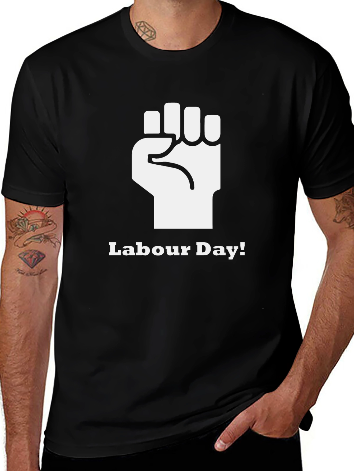 Labour Day Fist Graphic Tee
