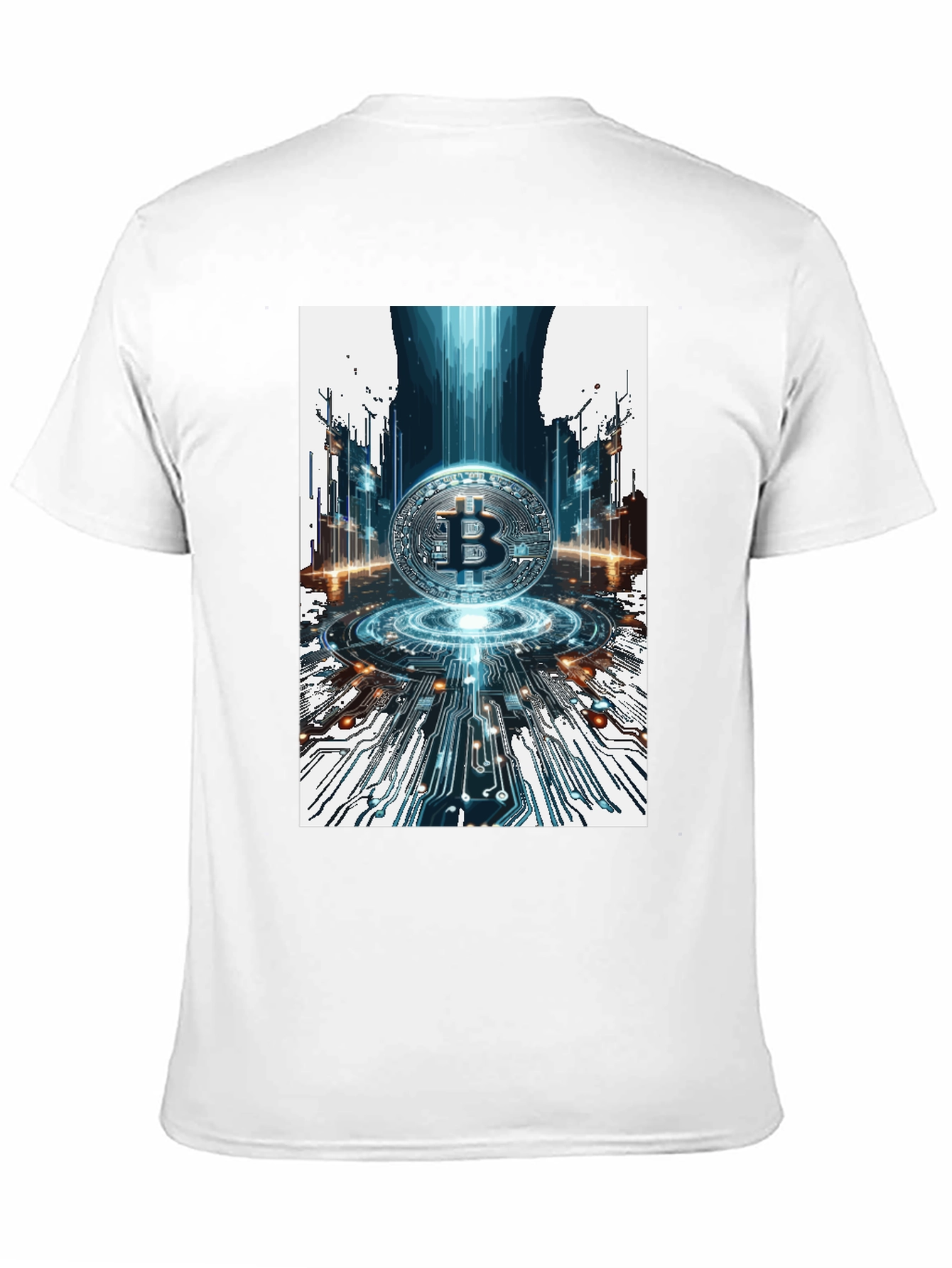 Bitcoin Circuit Board Black T-Shirt