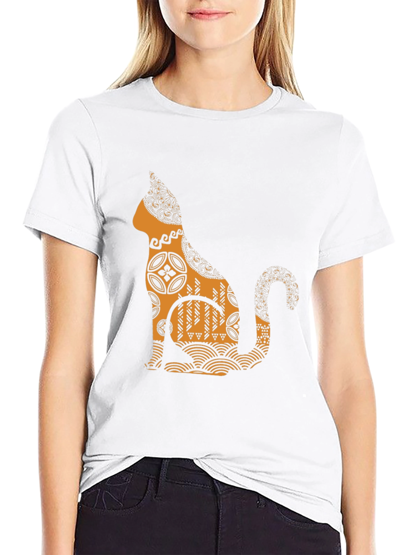 Cool Cat Graphic Tee - Black
