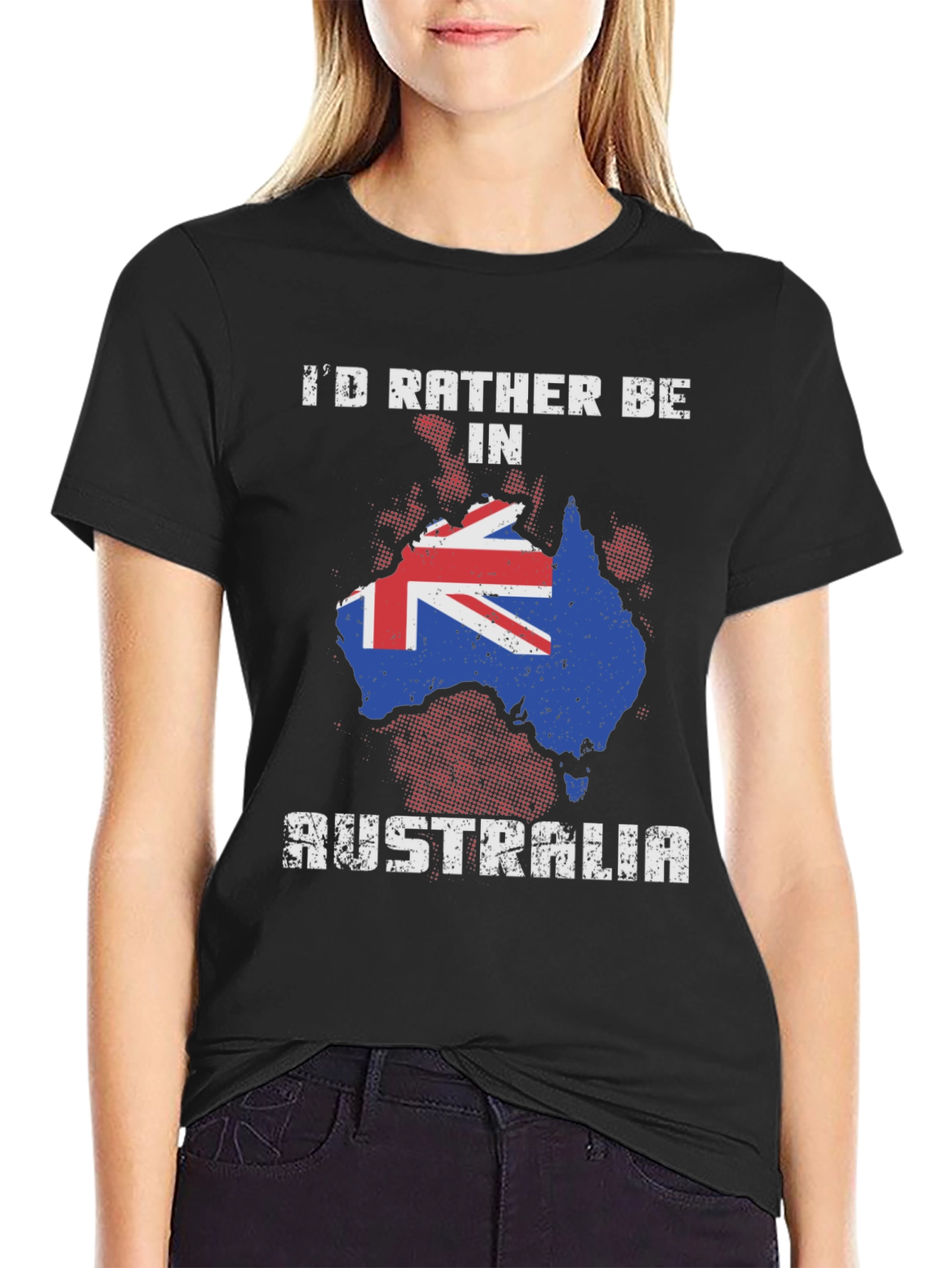 Id Rather Be in Australia Graphic T-Shirt