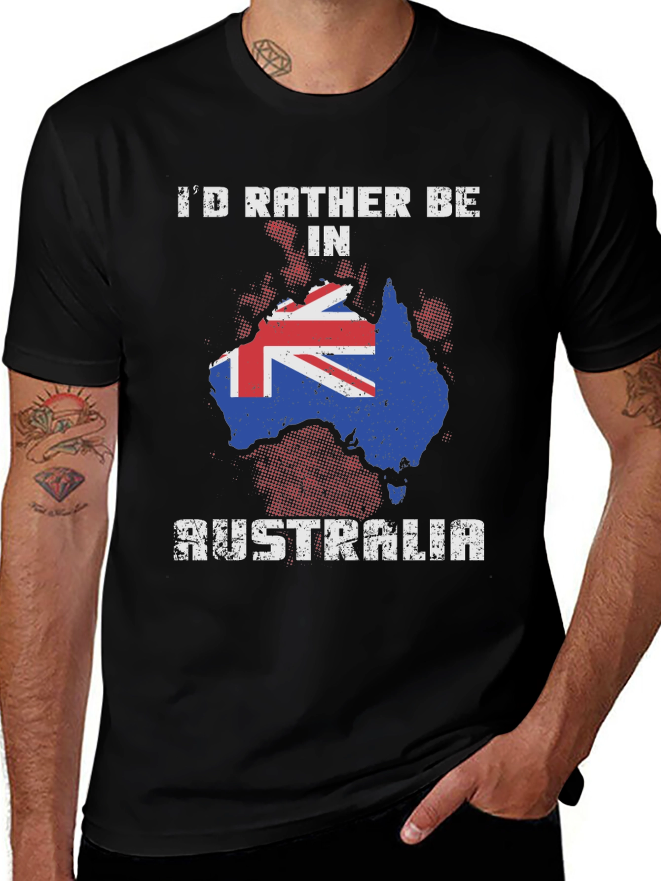 Id Rather Be in Australia Graphic T-Shirt