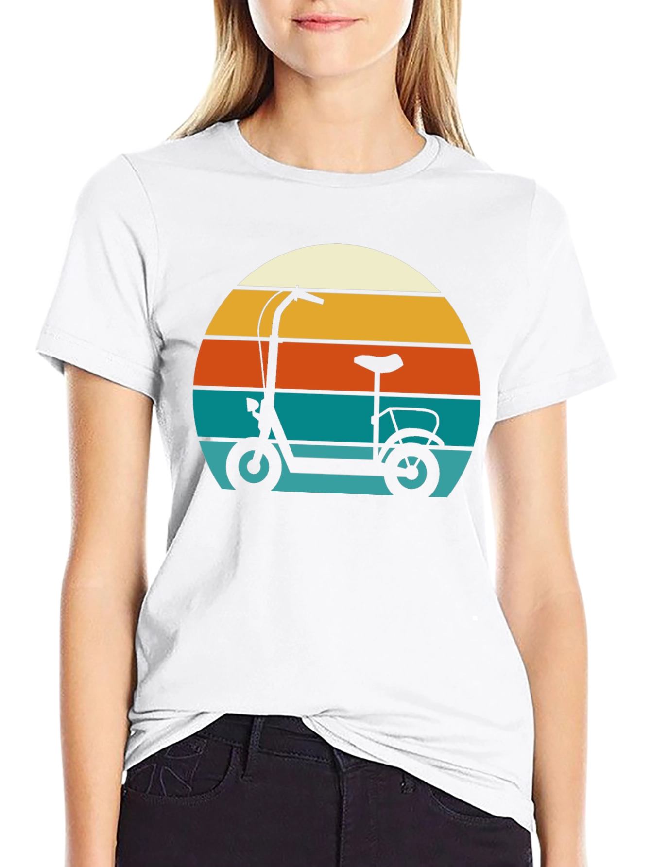 Retro Scooter Graphic T-Shirt