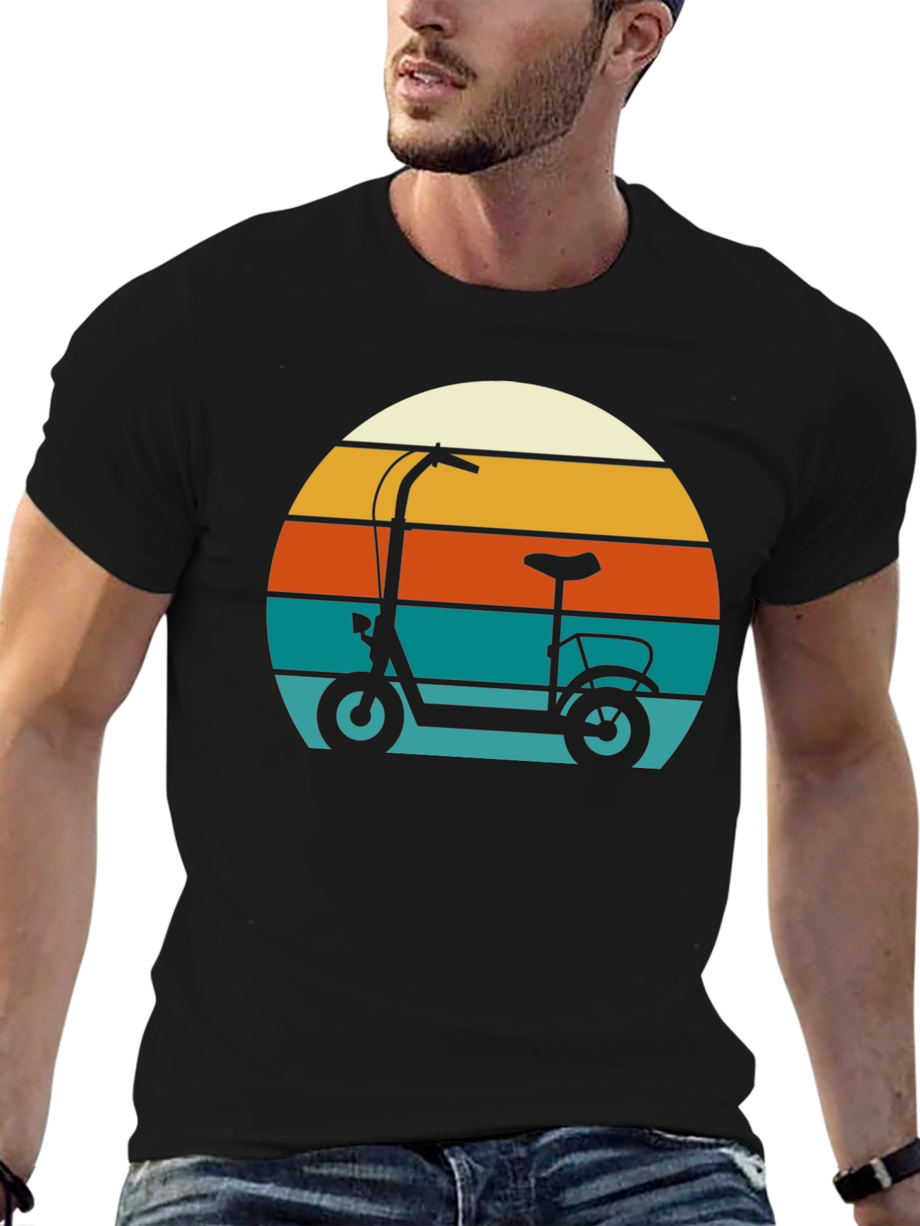 Retro Scooter Graphic T-Shirt