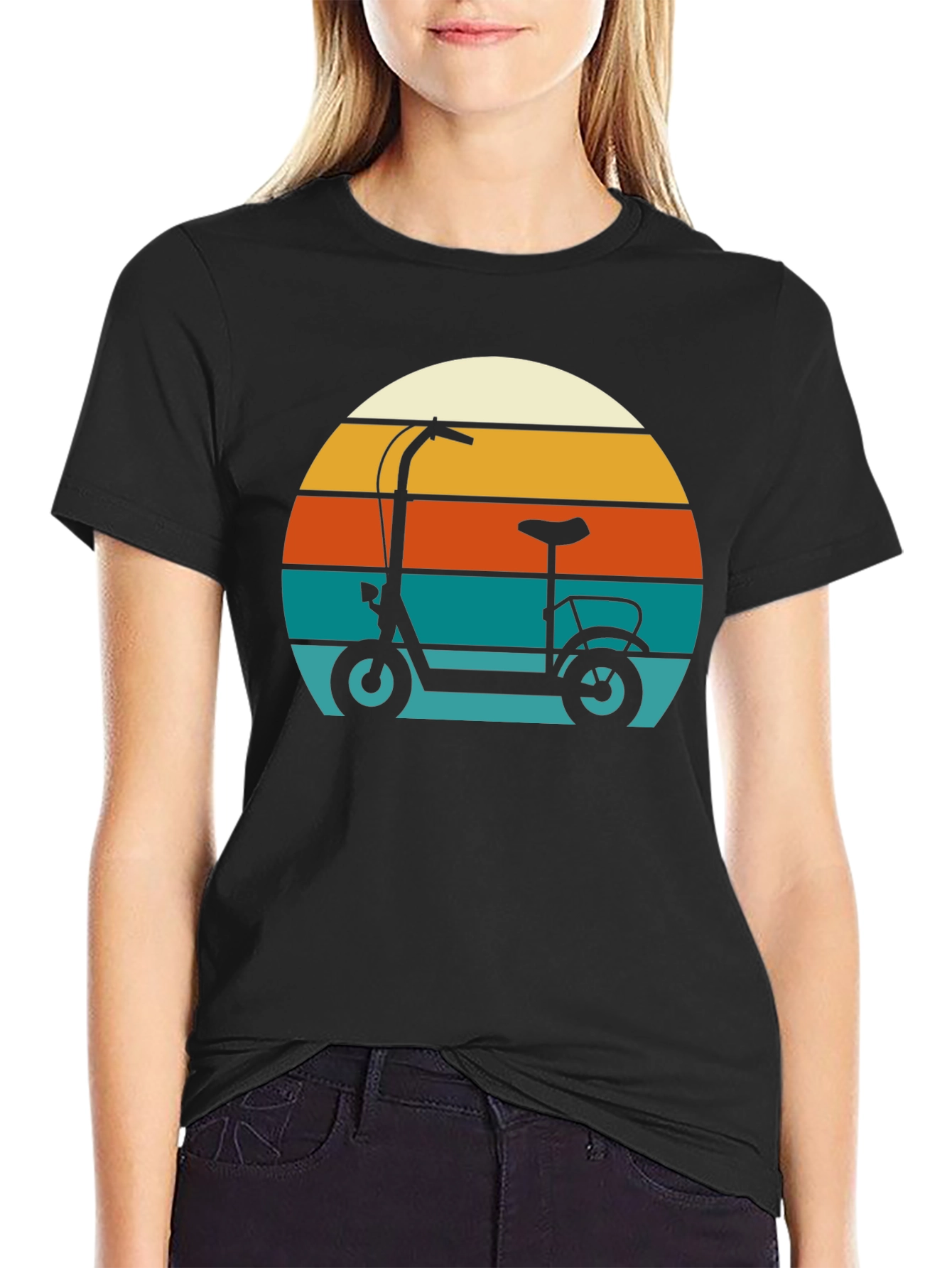 Retro Scooter Graphic T-Shirt