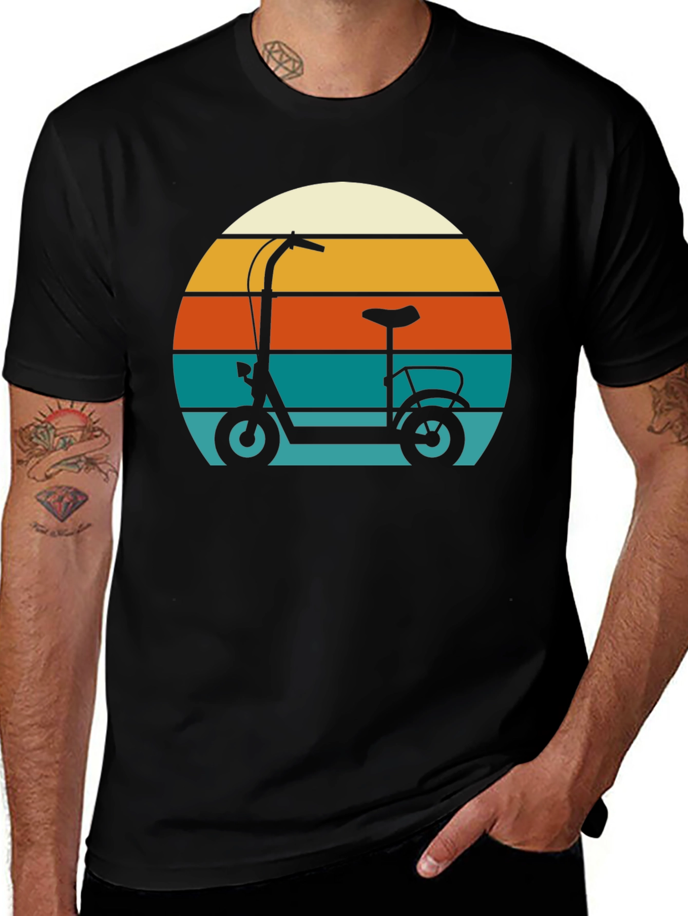 Retro Scooter Graphic T-Shirt