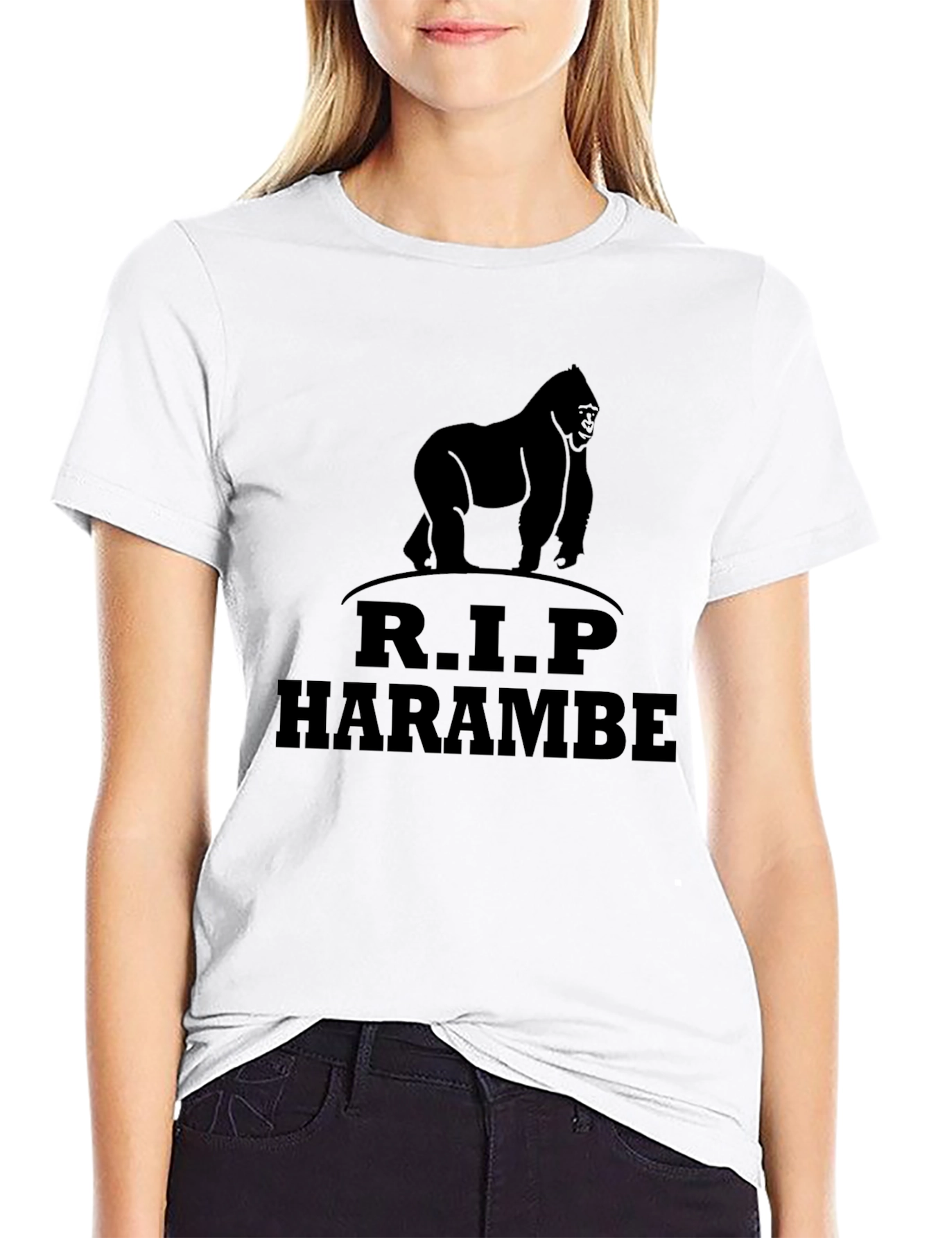 R.I.P. Harambe Gorilla Graphic Tee
