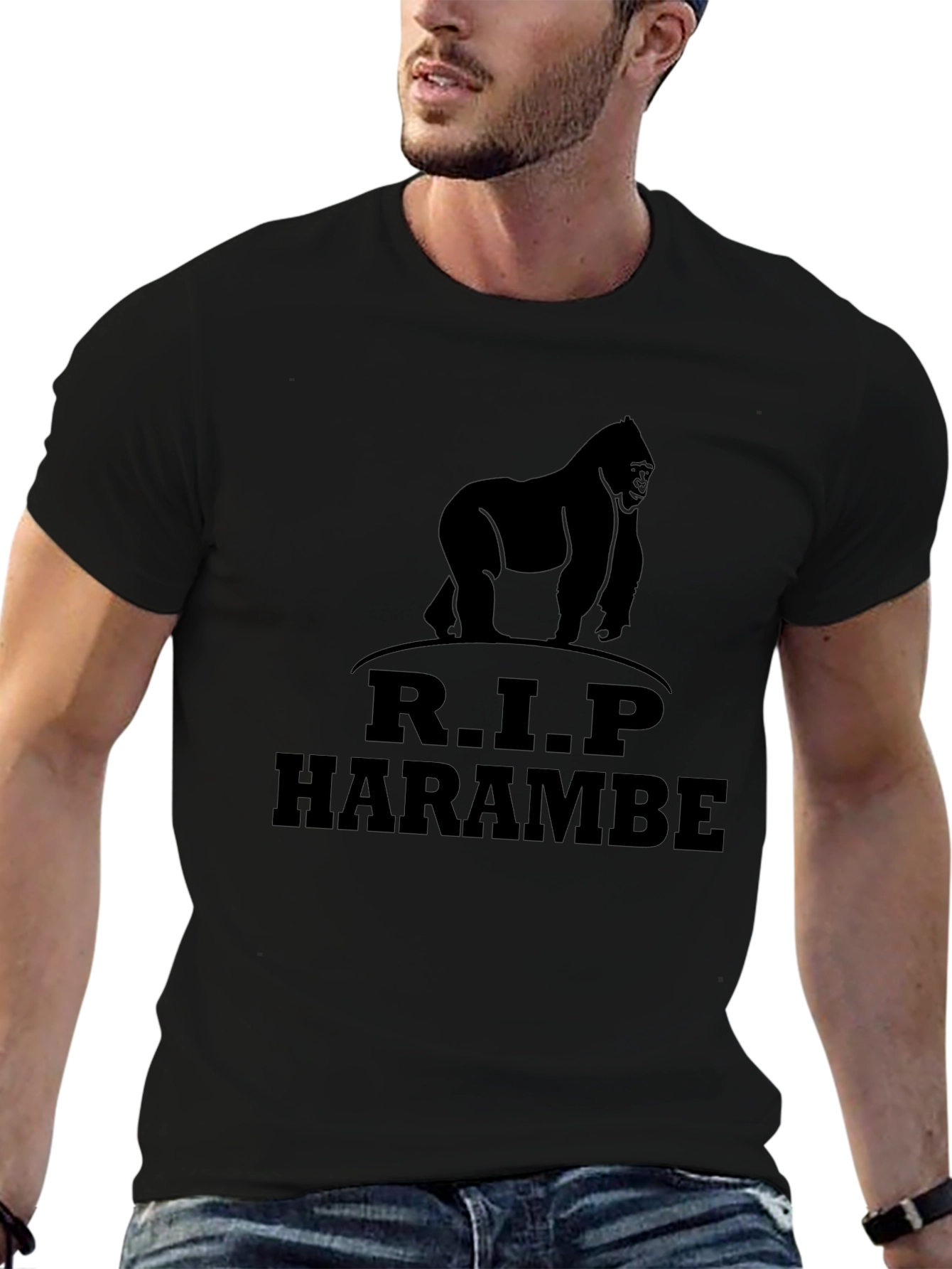 R.I.P. Harambe Gorilla Graphic Tee