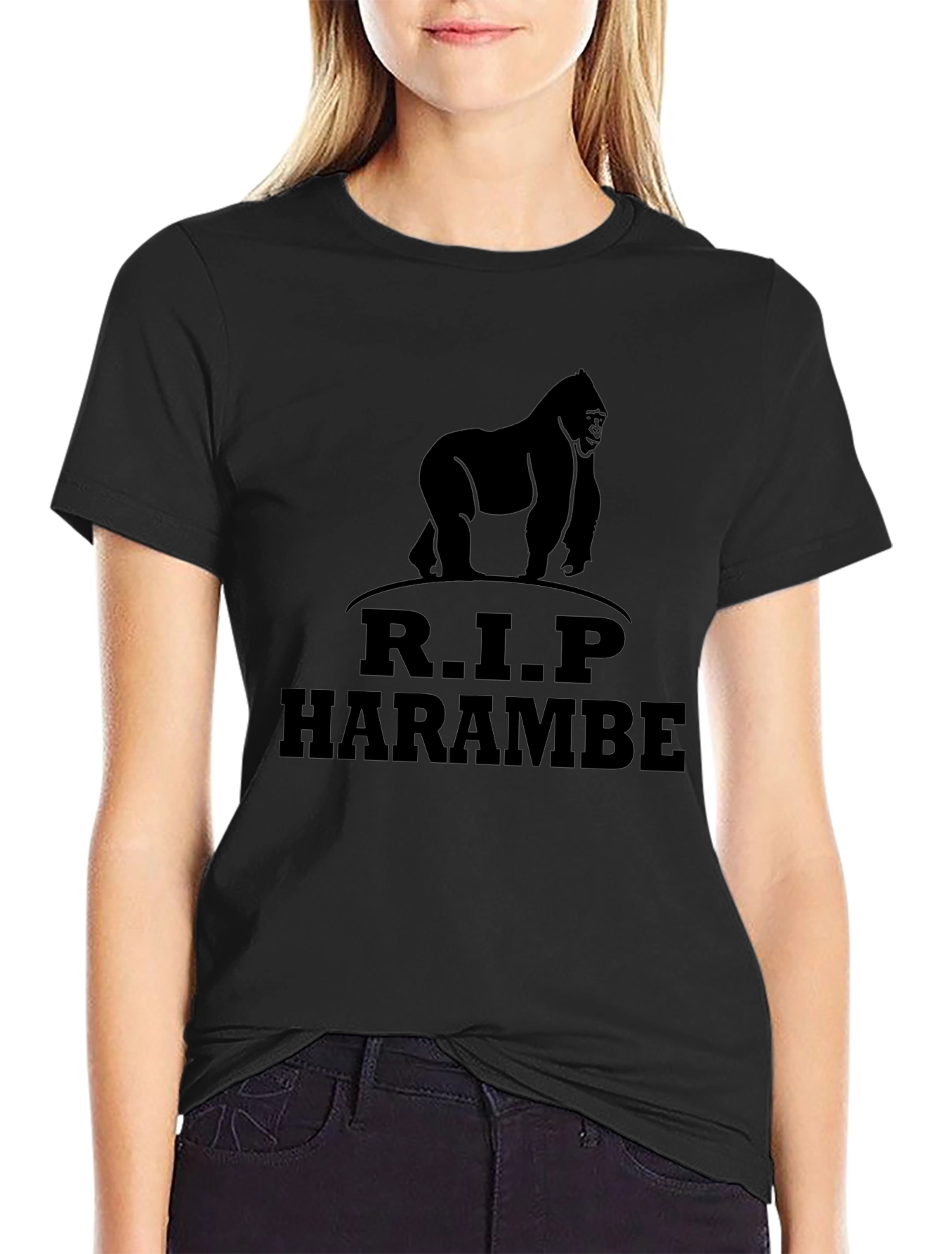 R.I.P. Harambe Gorilla Graphic Tee