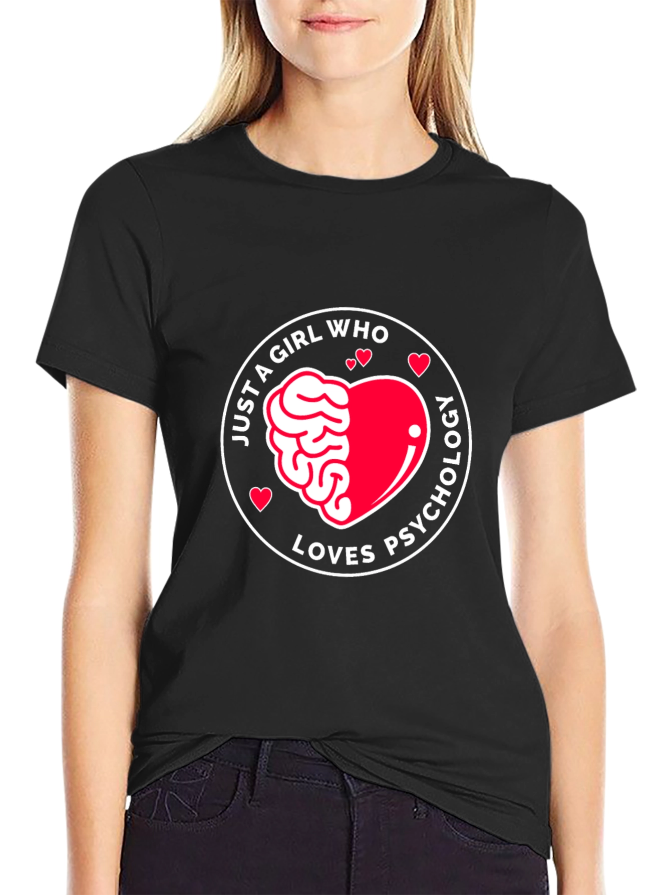 Just a Girl Who Loves Psychology T-Shirt