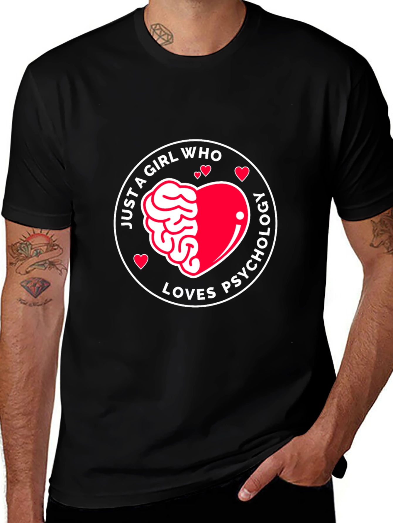 Just a Girl Who Loves Psychology T-Shirt
