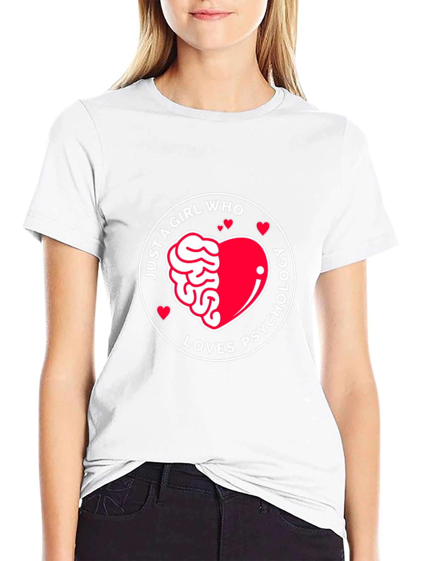 Just a Girl Who Loves Psychology T-Shirt