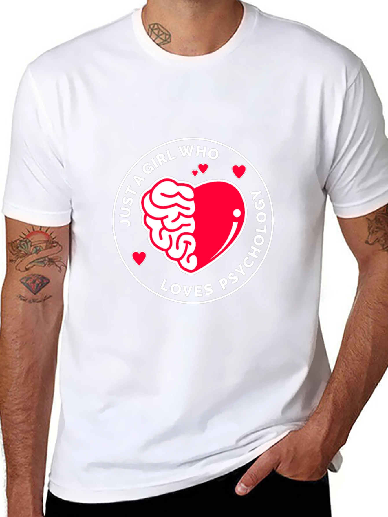 Just a Girl Who Loves Psychology T-Shirt