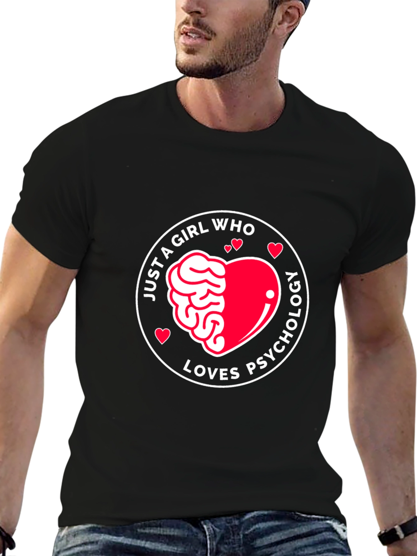 Just a Girl Who Loves Psychology T-Shirt