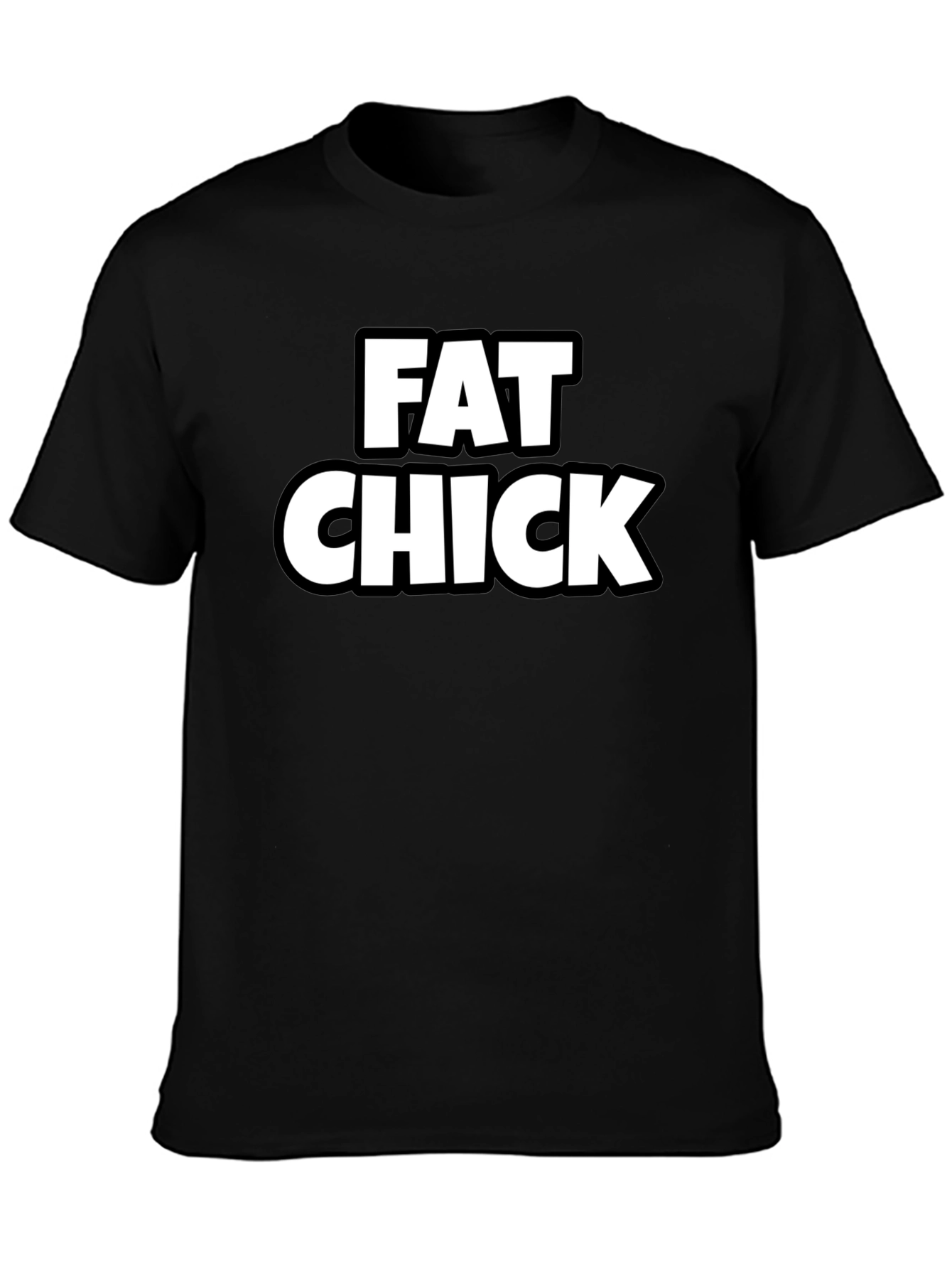 Fat Chick Graphic Tee - Black T-Shirt