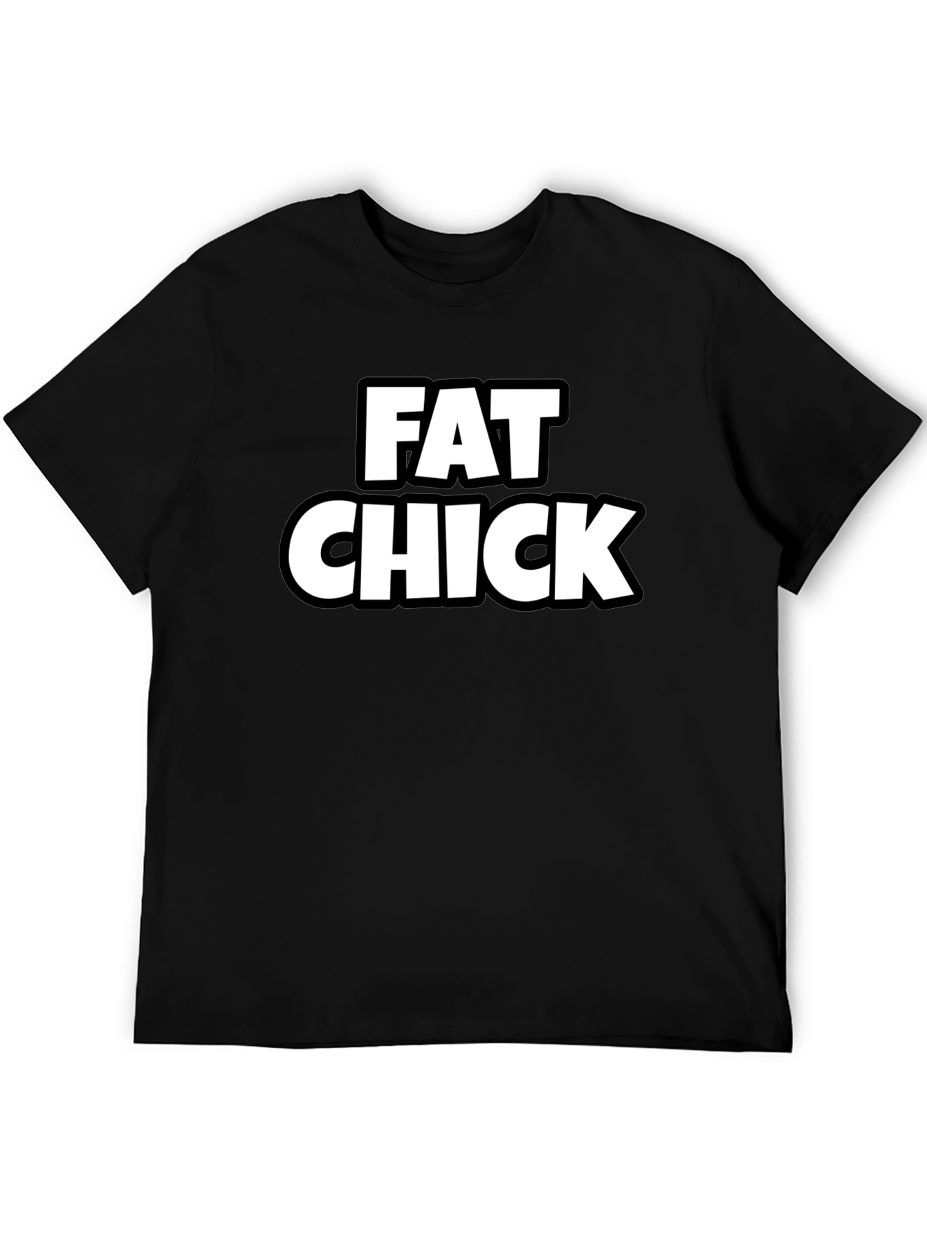 Fat Chick Graphic Tee - Black T-Shirt