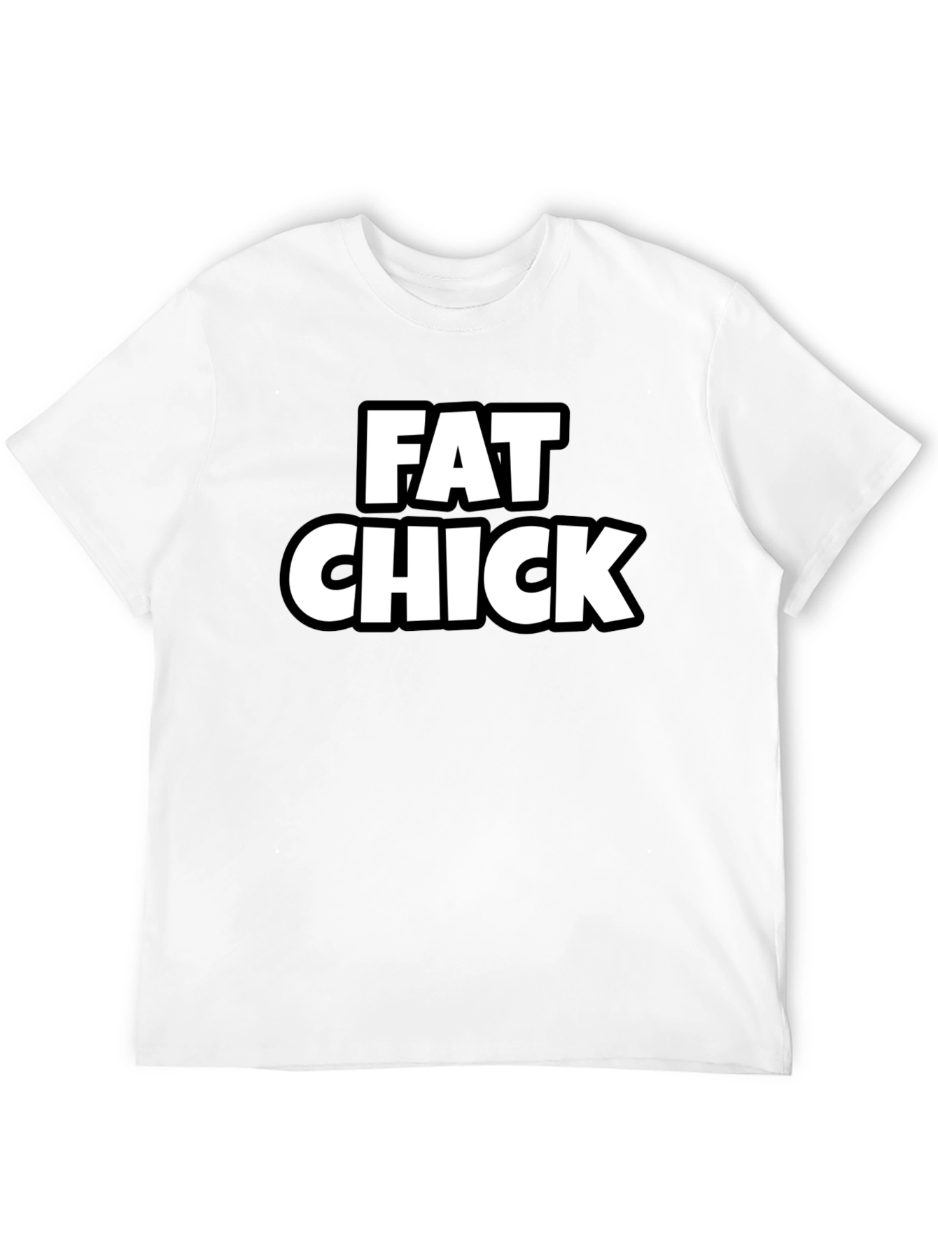 Fat Chick Graphic Tee - Black T-Shirt
