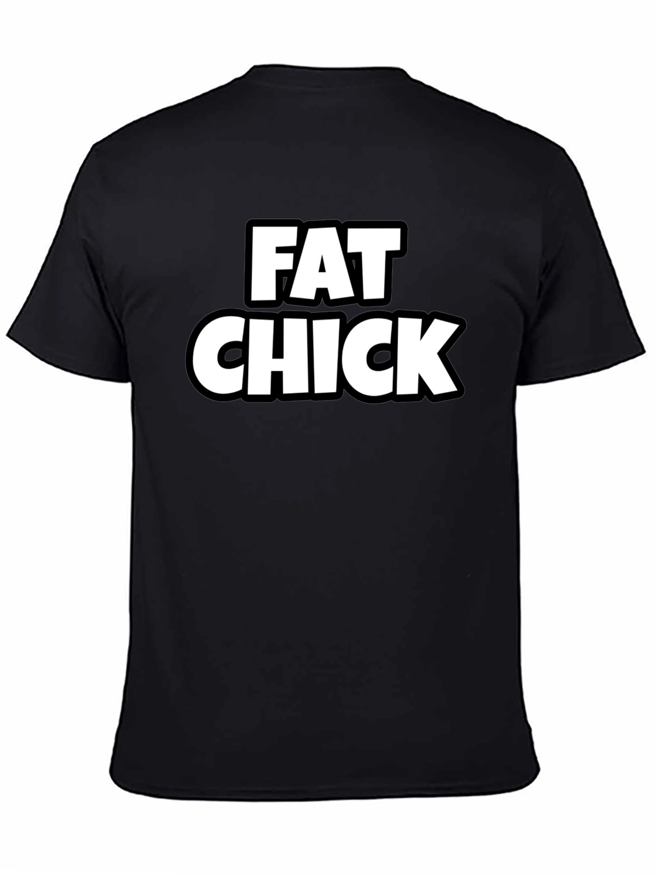 Fat Chick Graphic Tee - Black T-Shirt