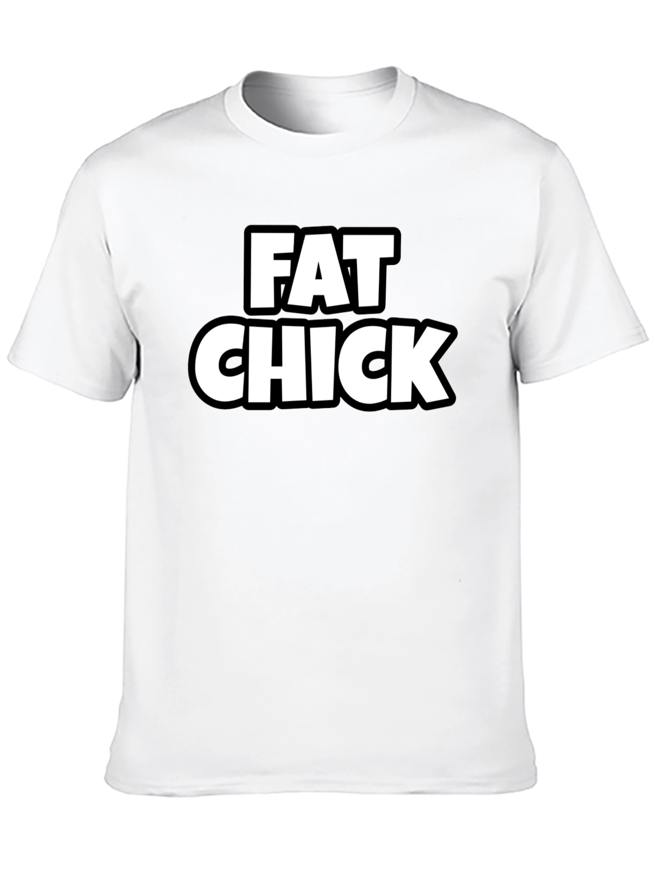 Fat Chick Graphic Tee - Black T-Shirt