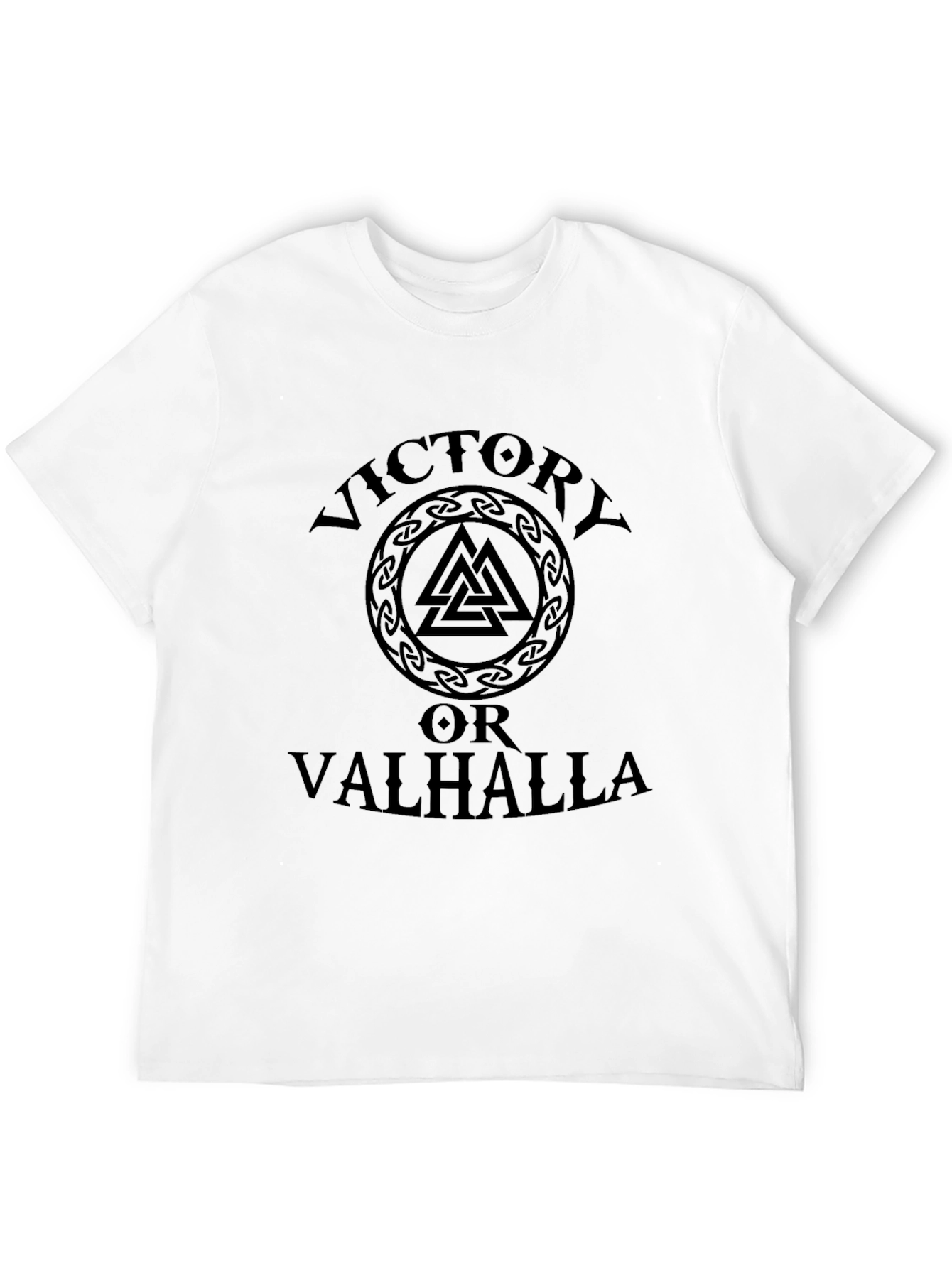 Victory or Valhalla Viking T-Shirt - Black
