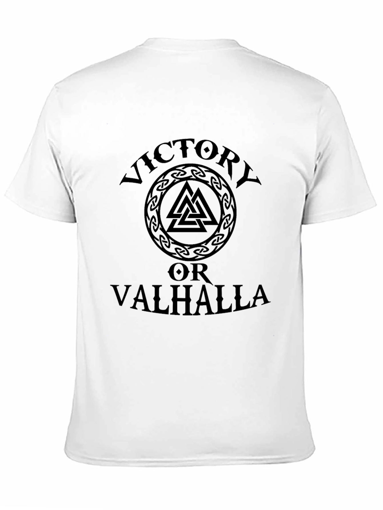 Victory or Valhalla Viking T-Shirt - Black
