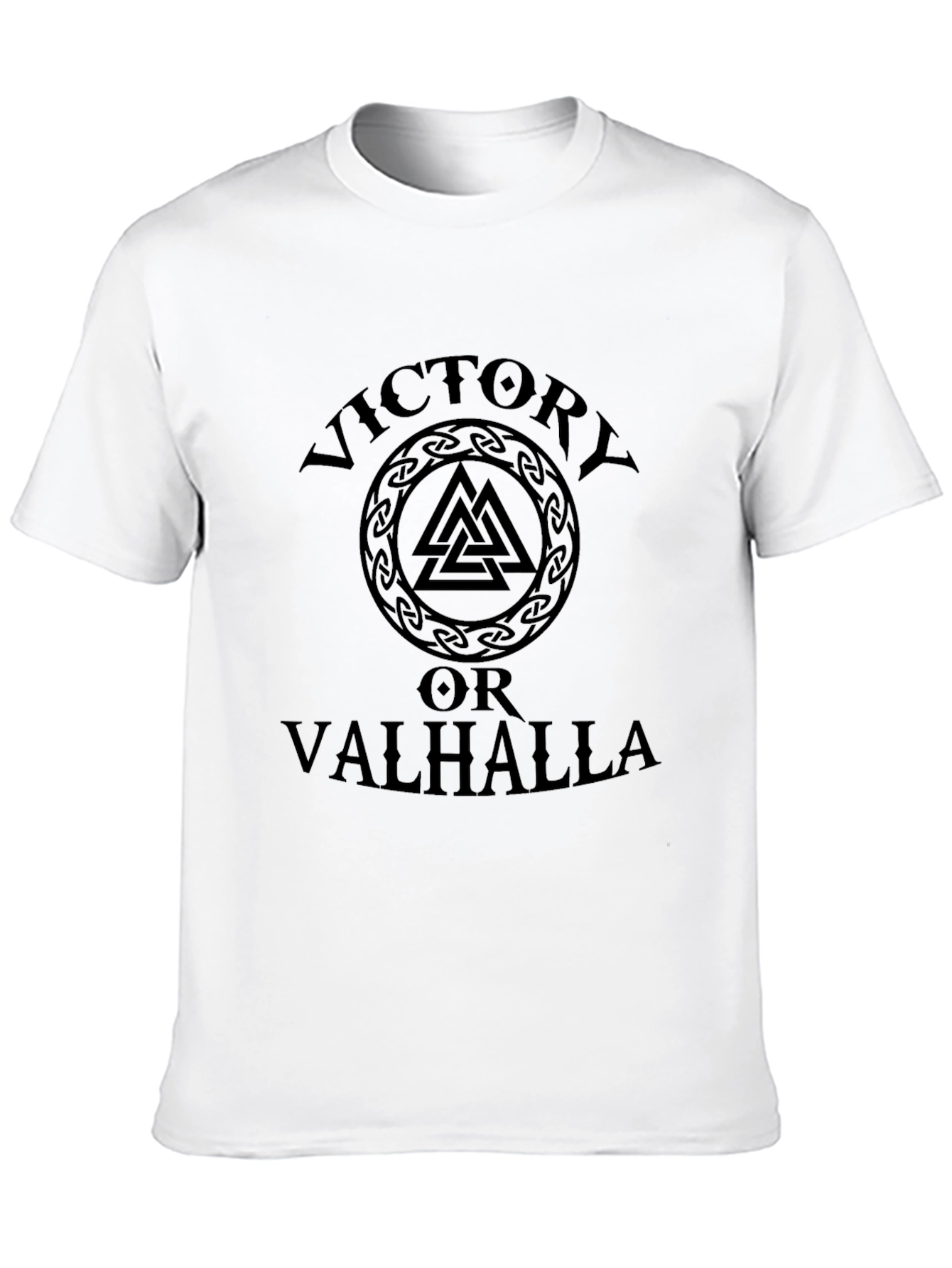 Victory or Valhalla Viking T-Shirt - Black
