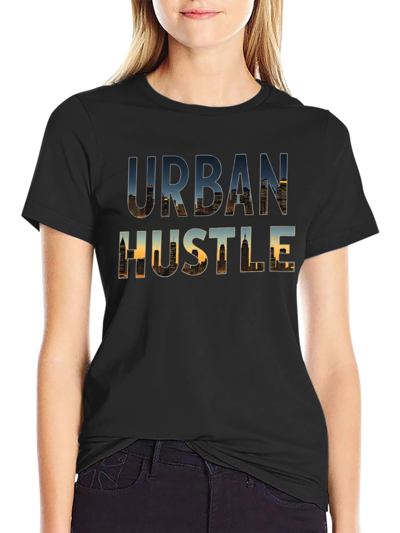 Urban Hustle T-Shirt - Cityscape Design