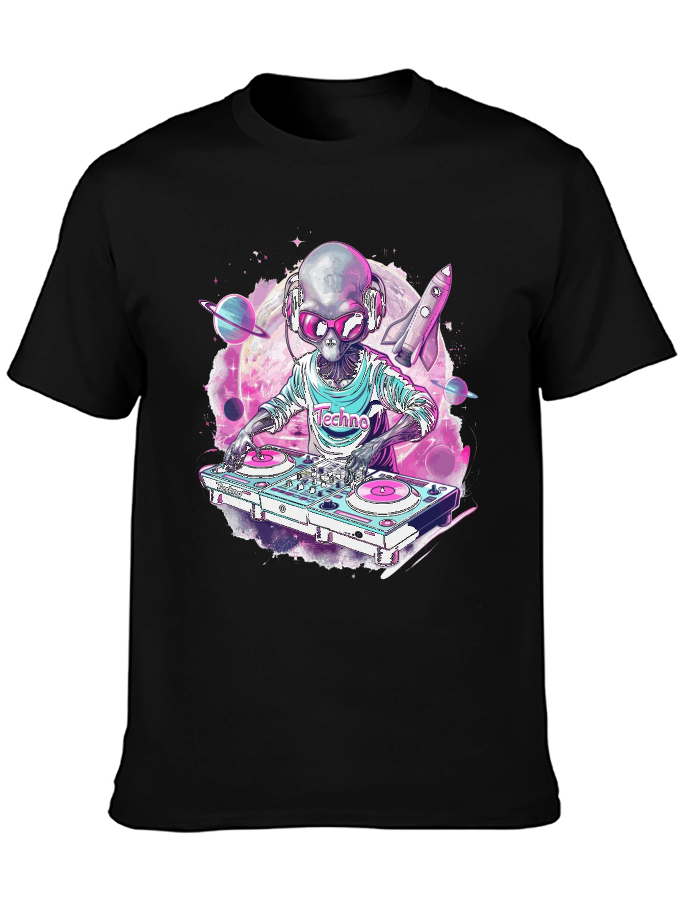 DJ Alien T-Shirt - Techno Space Music