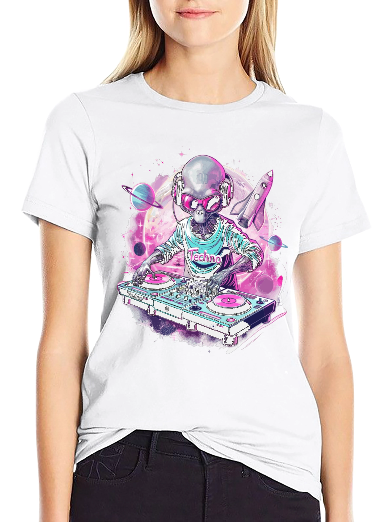 DJ Alien T-Shirt - Techno Space Music