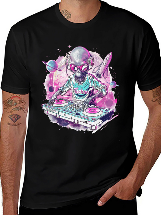 DJ Alien T-Shirt - Techno Space Music