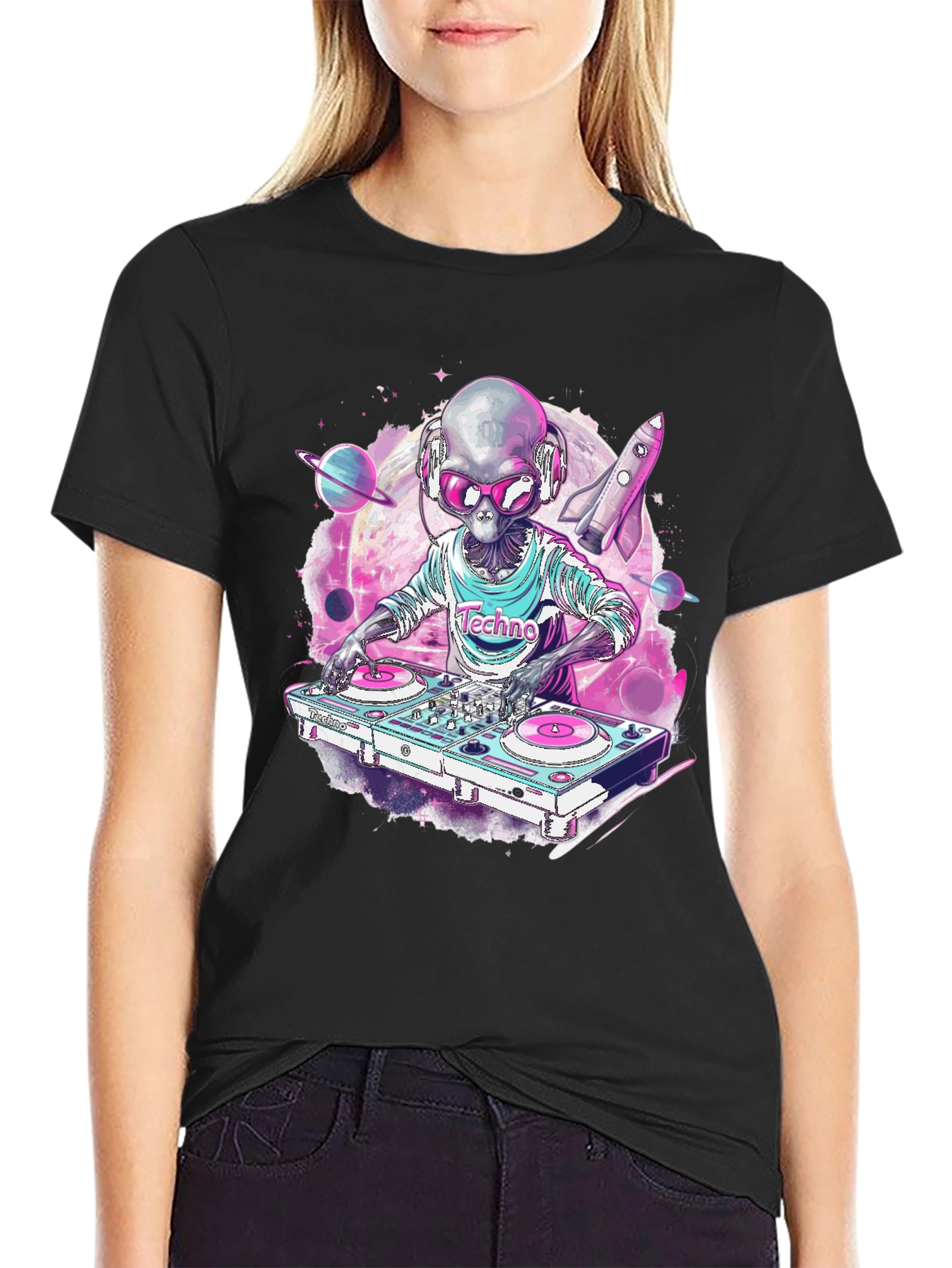 DJ Alien T-Shirt - Techno Space Music