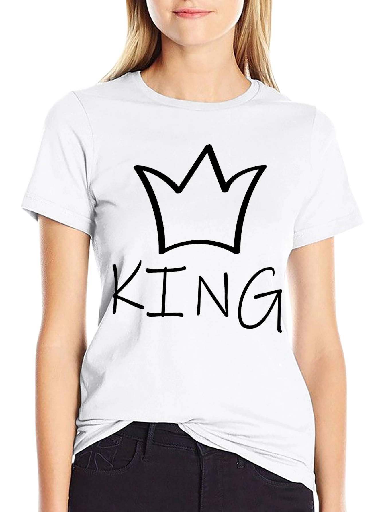 King Crown Black Graphic Tee